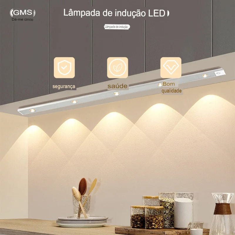 Lâmpada de Led Magnética Com Sensor de Movimento Fácil Instalação Design Elegante e Moderno-ENVIO IMEDIATO PARA TOD BRASIL